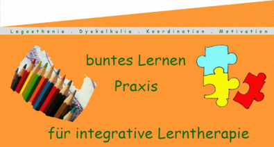 Logo Praxis für integrative Lerntherapie – buntes Lernen